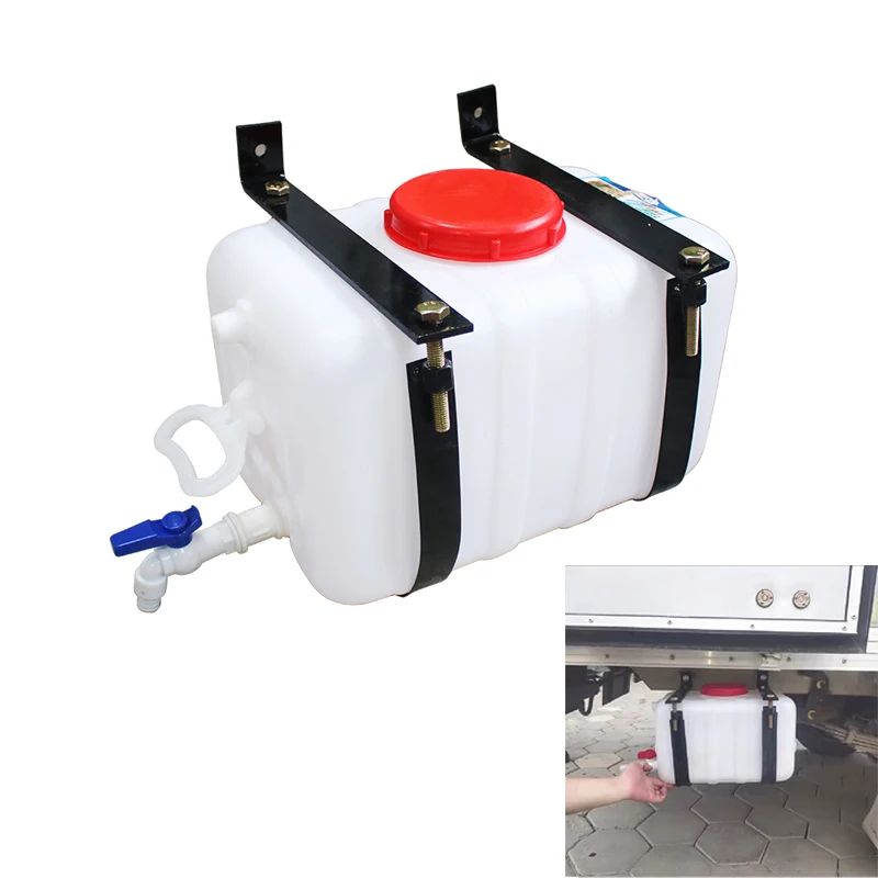 15-75L Light Truck Semi-Trailers With Car Wash Water Tank Food Grade Plastic Faucet Bracket Exterior Accessories