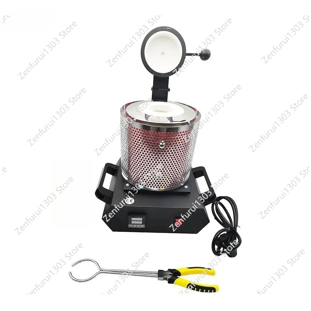 3KG Digital Gold Melting Furnace Machine Heating Capacity 2100W Casting Refining Precious Metal Silver Jewelry Casting Tool