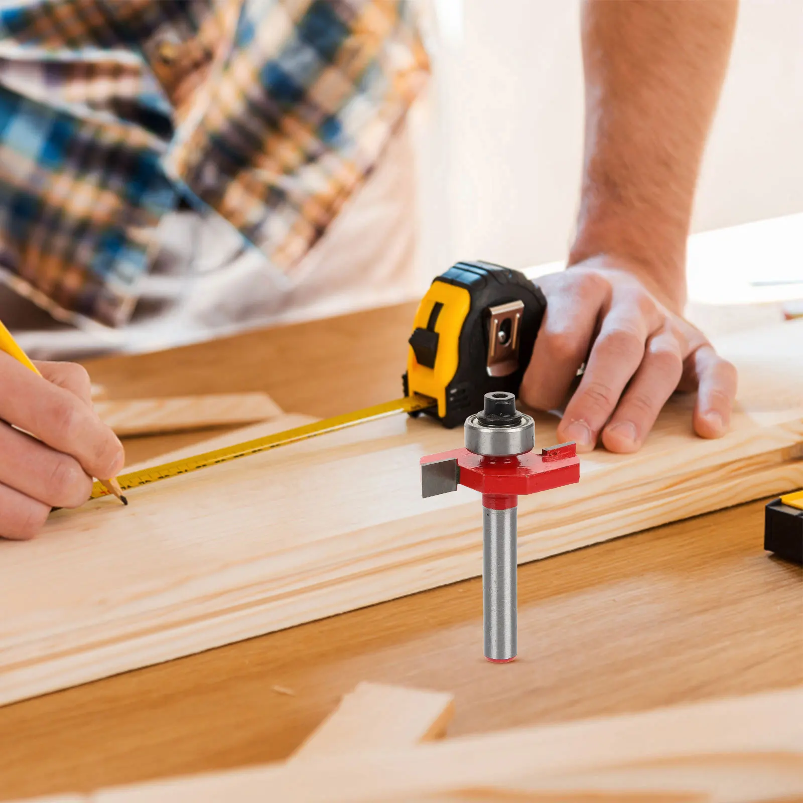 T Type Router Bit 6.35Mm Woodworking Trimming Cutter For Cnc Milling Grooving Carving Slotting Carbide Drill Bits