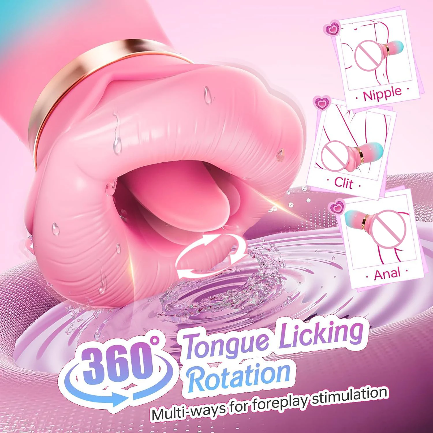 Sucking Vibrator Tongue Licking Sucker Female Oral Clitoris Nipple Stimulator APP Control Vibrating Vacuum Sex Toys for Couples - Image 3