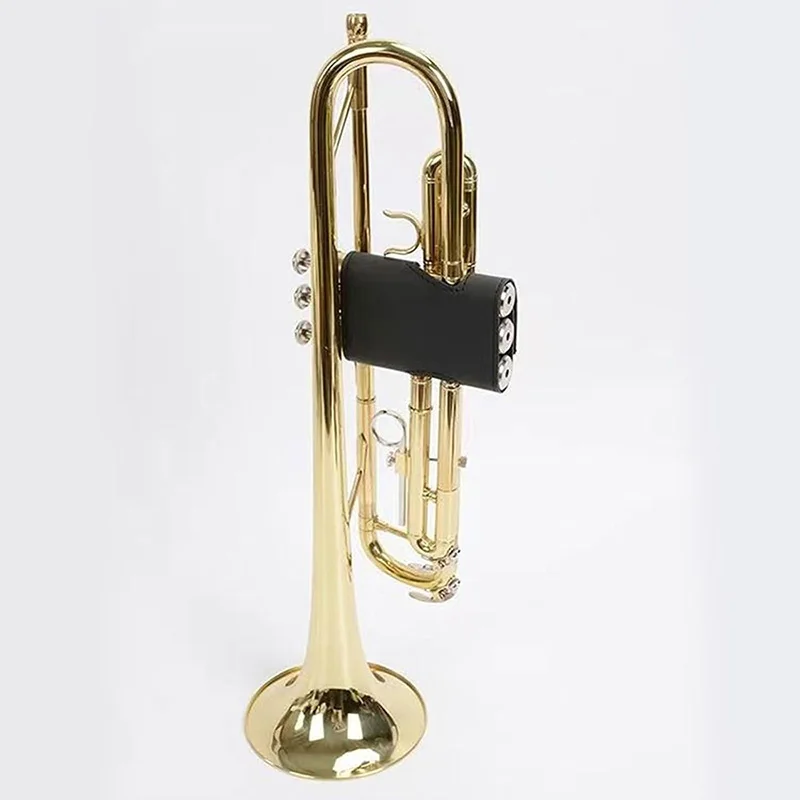 Trumpet Hand Guard PU Leather Valve Guard Sleeve Protector for Trumpet