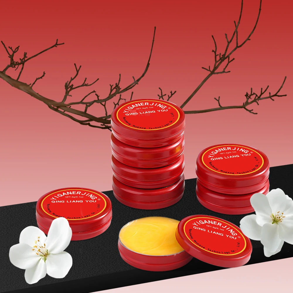 

40 шт. Yiganerjing QINGLIANGYOU Мятное эфирное масло, портативное, для лета, 3 г