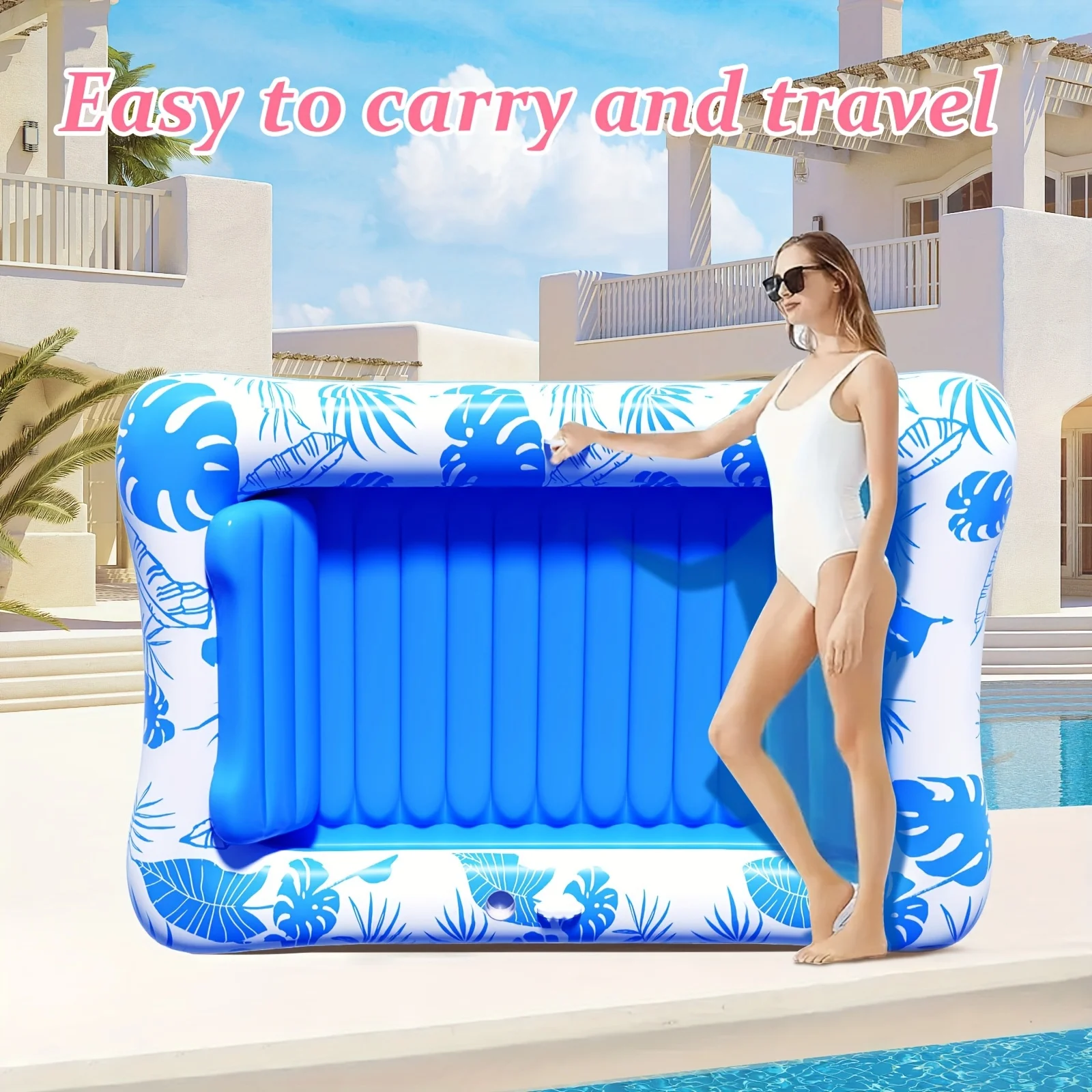 Boia inflável gigante para pis - Bathtub Pillow Inflatable avaliação e preço