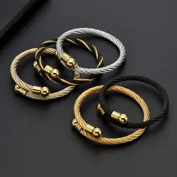New Fashion Stainless Steel Open Men Women Cuff  Bangles Trendy Mesh Surface Soft Chain Link Bracelets Jewelry Gift