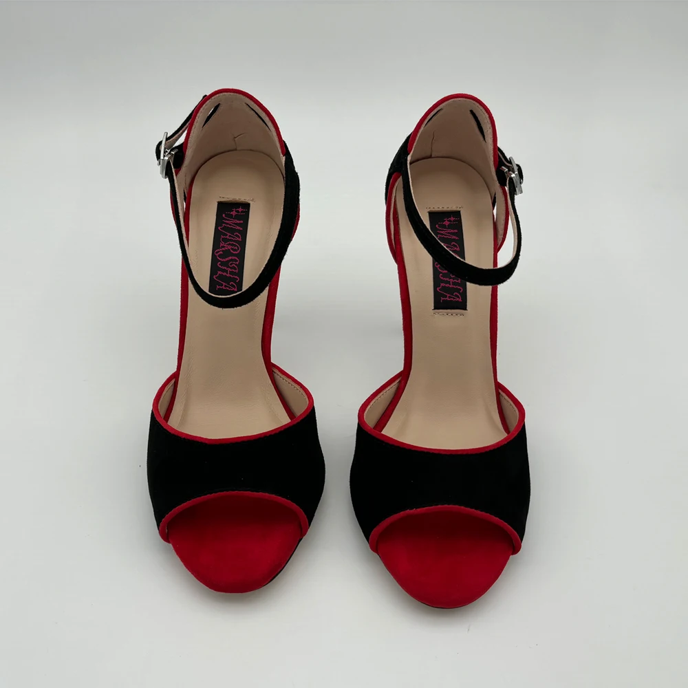 Sexy NEW Argentina Tango Dance Shoes  Wedding Shoes Party Shoes for women Flamenco shoes  leather outsole T620566BRS high  heel view 3