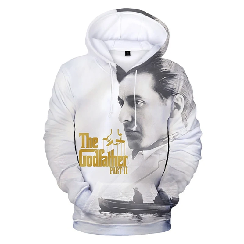 جديد The Godfather ثلاثية الأبعاد طباعة هوديي الرجال النساء موضة الشارع الشهير هوديس البلوفرات المتضخم قمصان سويت شيرت بقلنسوة رجل بلايز الملابس