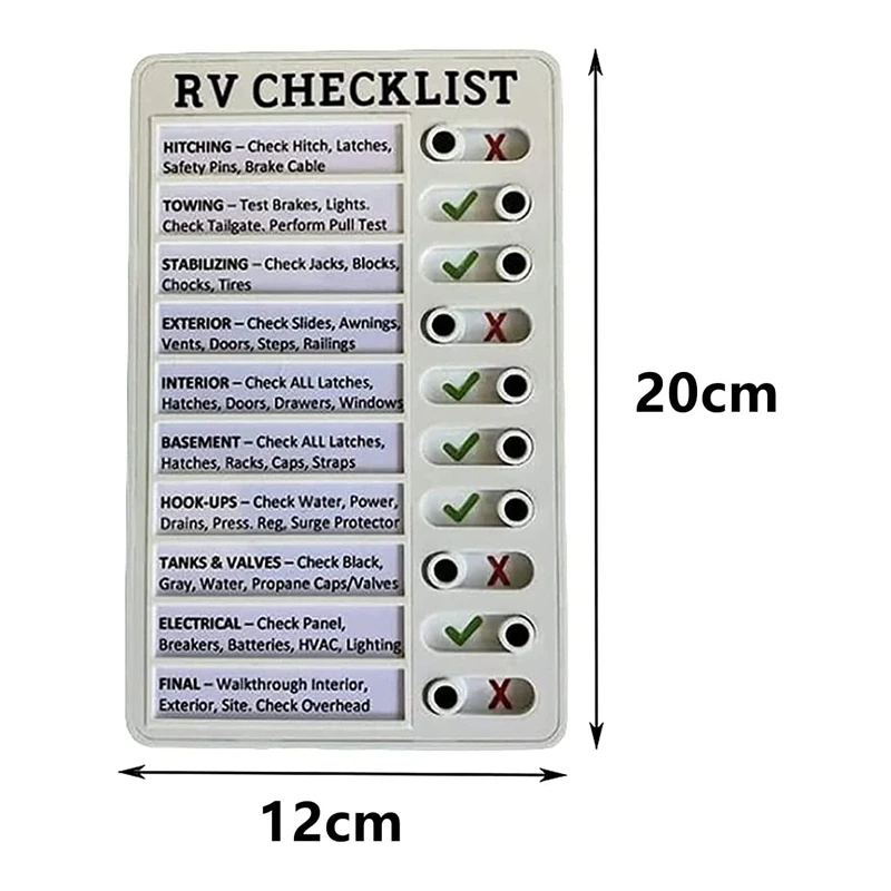 Memo plastic bord, afneembare en herbruikbare creatieve memochecklist voor cheque-items en formulier