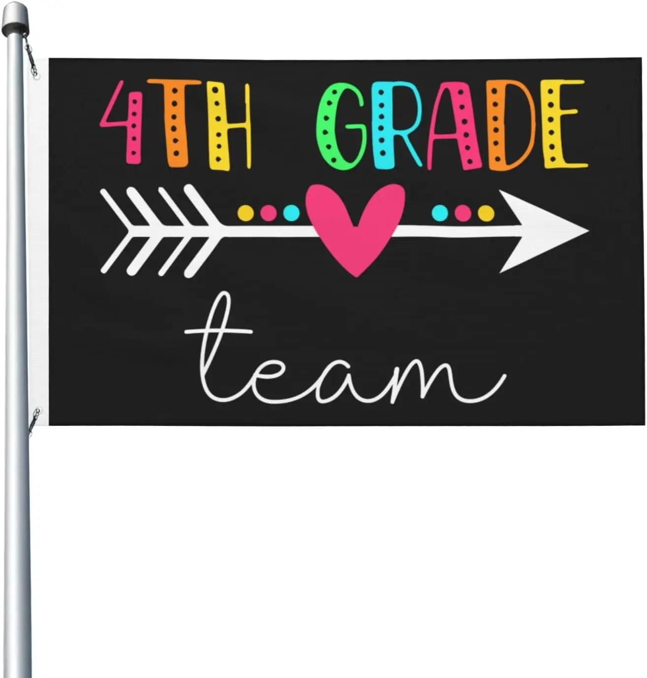 Flagnshow 100% Polyester 4th Grade Squad Fourth Teacher Student Team Flag