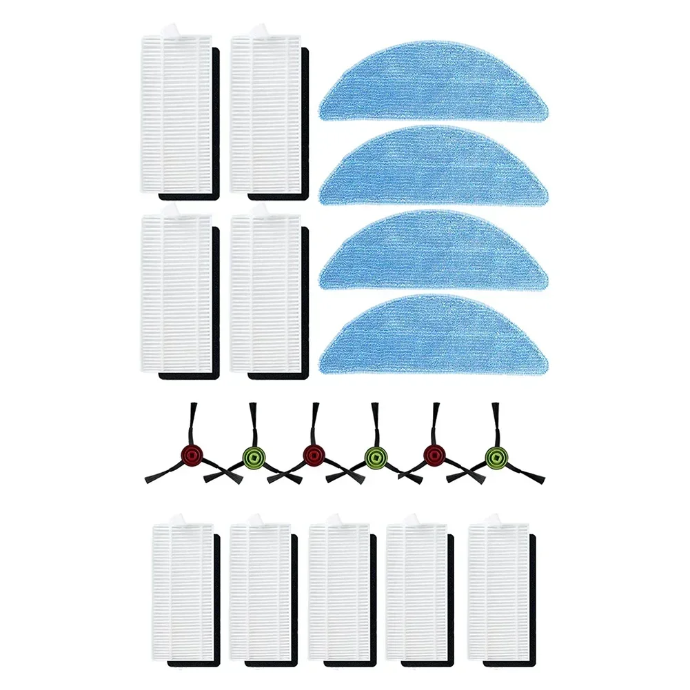 Zestaw ścierka do mopa z bocznym filtrem szczotkowym do akcesoriów zapasowych do zamiatarki odkurzacz Robot Cecotec Conga wieczne Pet Max X-Treme