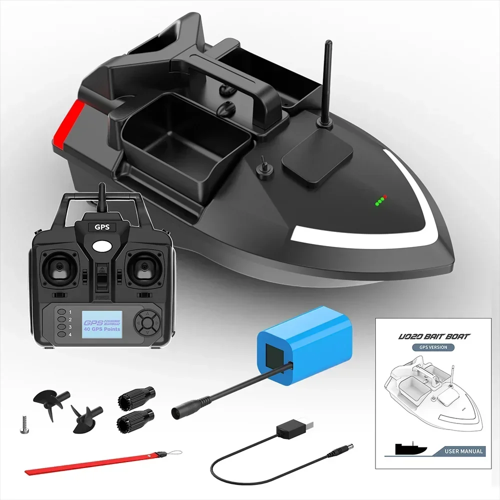 Flytec V020 GPS intelligent Smart automatic return RC remote bait boat for fishing