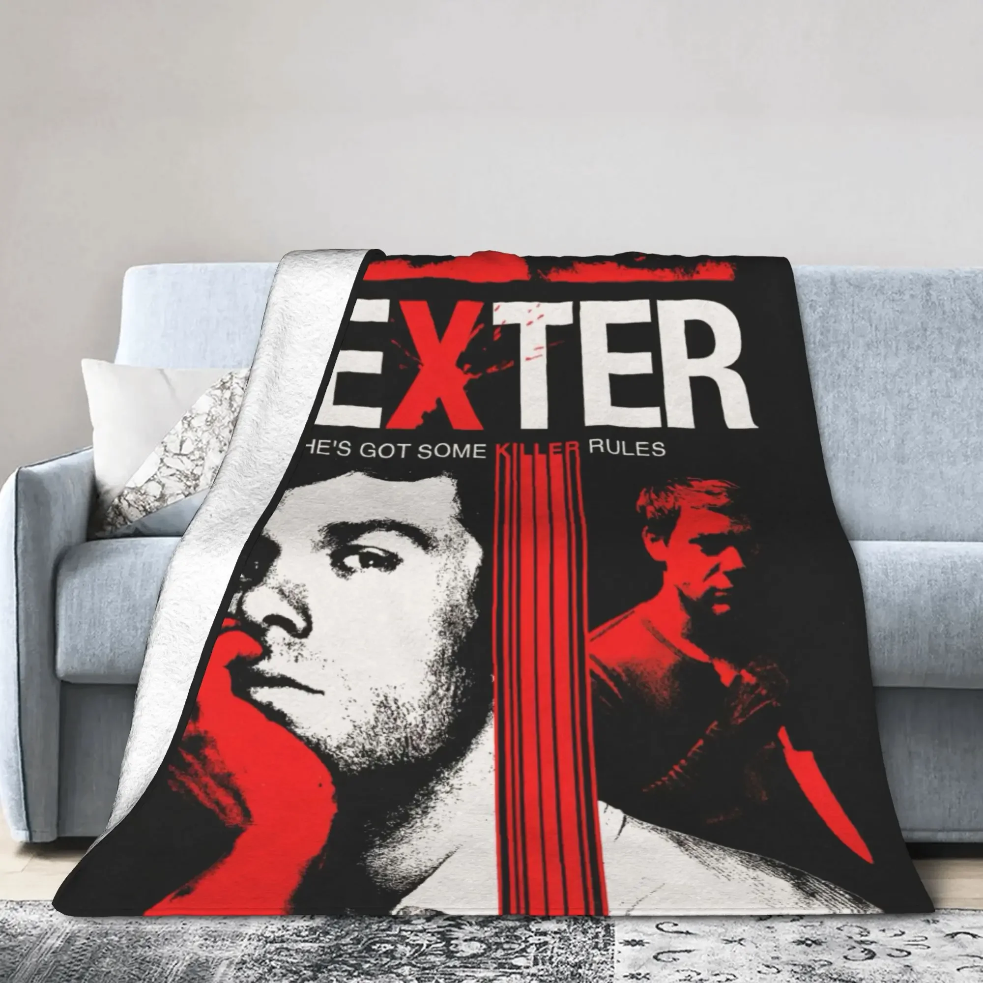 

Dexter TV Show Flannel Blanket Soft Plush Throw for Bed Sofa Ideal for Bedroom Home Decor Gift for Fans