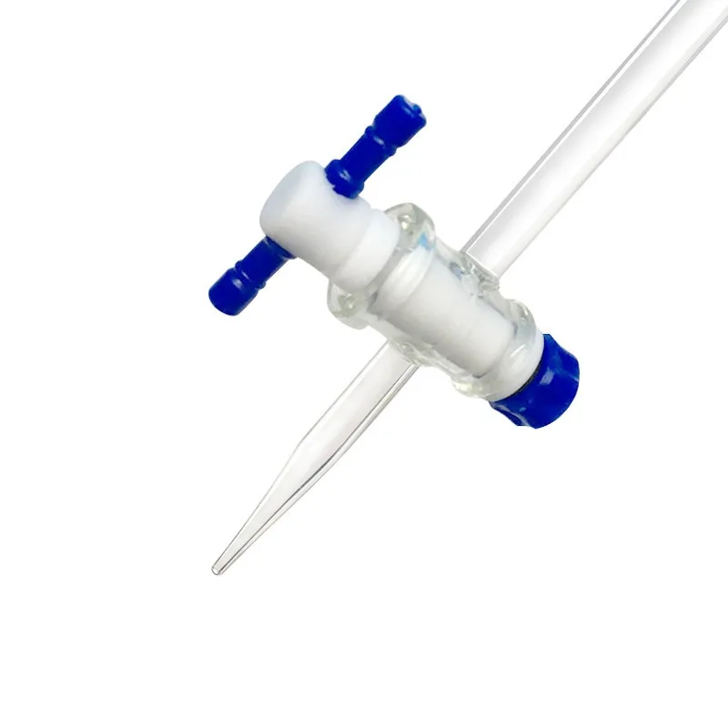 White burette polytetrafluoroethylene acid-base dual-use teaching chemistry instrument