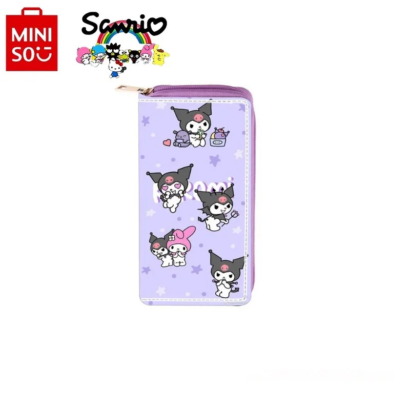 MINISO Sanrio 2025 New Long Wallet, Fashionable and High-quality Multi Card Storage Bag Cartoon Multifunctional Storage Wallet