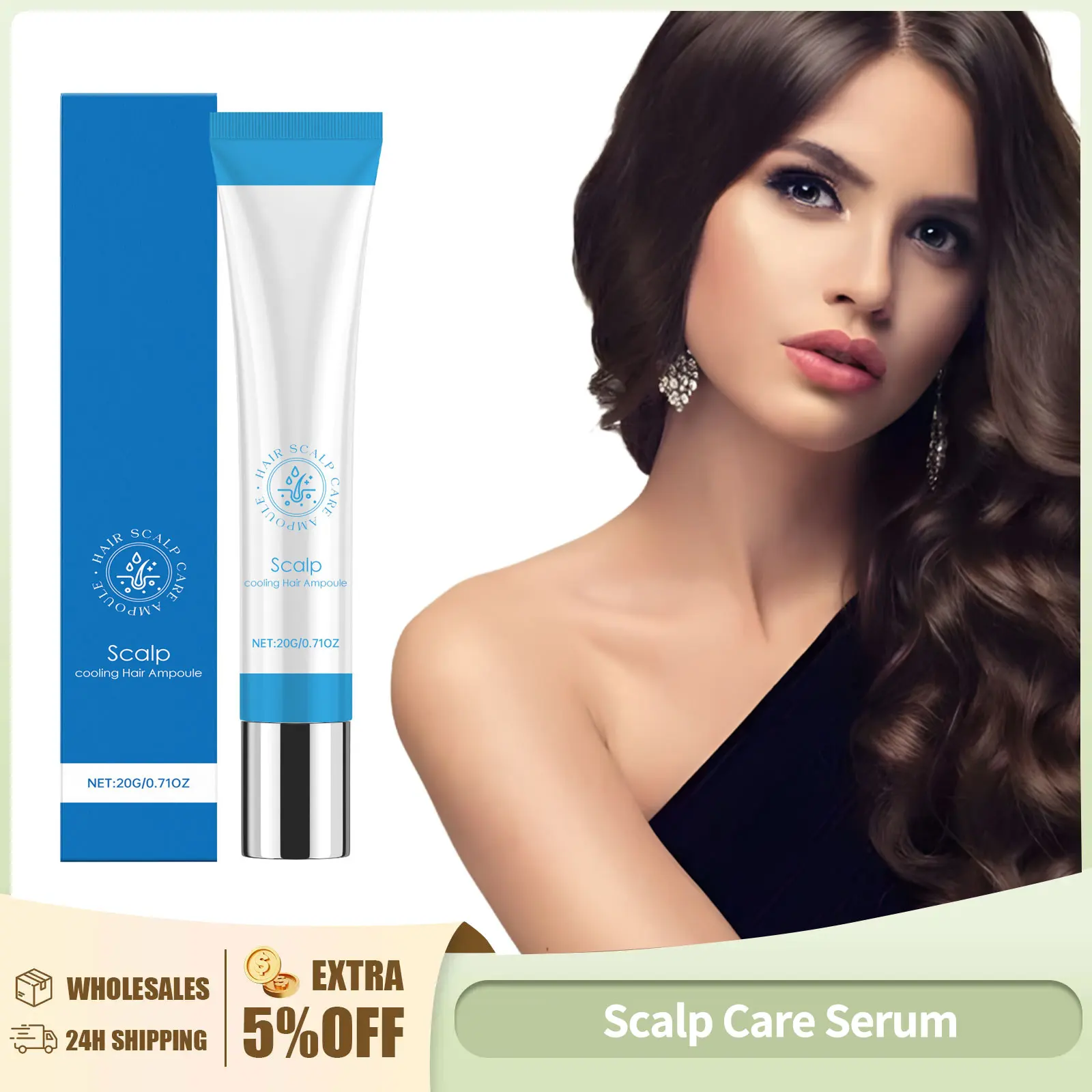 

Scalp Care Serum Roller Anti-Frizz Strengthen Scalp Nourishing Hair Roots Reduce Hair Breakage Keep Shiny Hair Care Essence