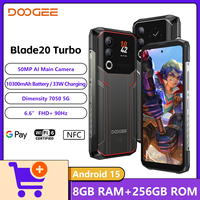 DOOGEE Blade 20 Turbo 5G Rugged Phone Dimensity 7050 5G 8GB+256GB 10300mAh 33W 50MP Camera 6.6-Inch 90Hz Android 15 Smartphone