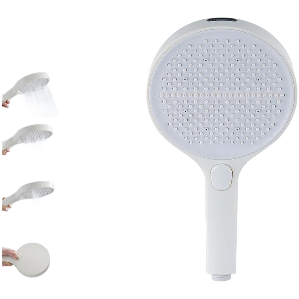 Filter Shower Head Large Panel Showerhead ABS Material Construction Lightweight And Sturdy Four Point Interface