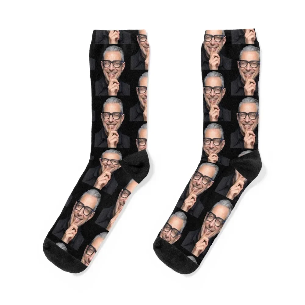 

Jeff Goldblum Funny Socks sports and leisure Wholesale hockey Rugby Woman Socks Men's Men's Sports floral Male Socks Women's