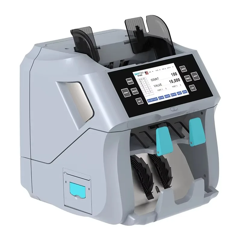 Selezionatrice multi valuta per selezionatore di banconote professionale a due tasche per carichi pesanti