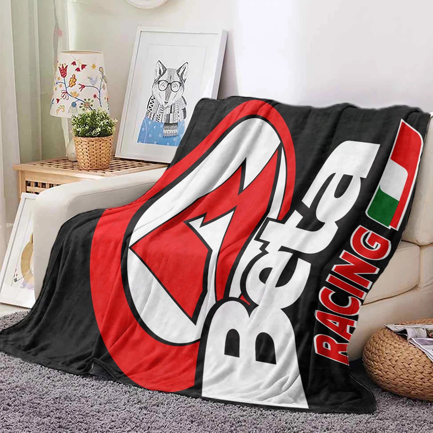 Moto Cross B-Betas Blanket Multi-size Soft Warm Throw Blanket for Sofa, Office, Bed, Camping Traveling