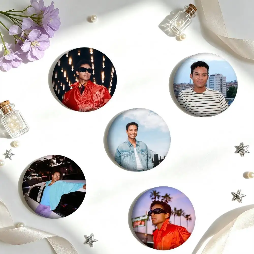 B-Biopic Movie Michael Jaafar Jackson  25mm 32mm 44mm 58mm 75mm Brooches Badges Pins for Accessories Gift