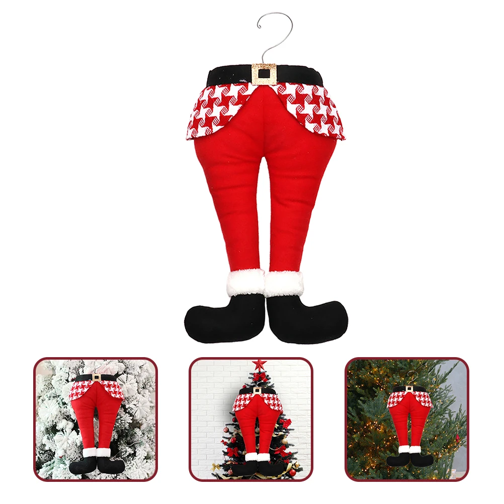 

Hanging Elf Legs Christmas Tree Decorations Festive Holiday Ornaments Perfect Xmas Home Office Fireplace Mantel Wall