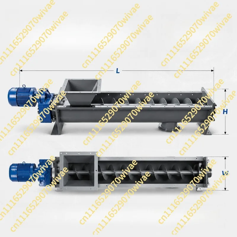 U-shaped spiral conveyor LS slot spiral feeder horizontal conveyor