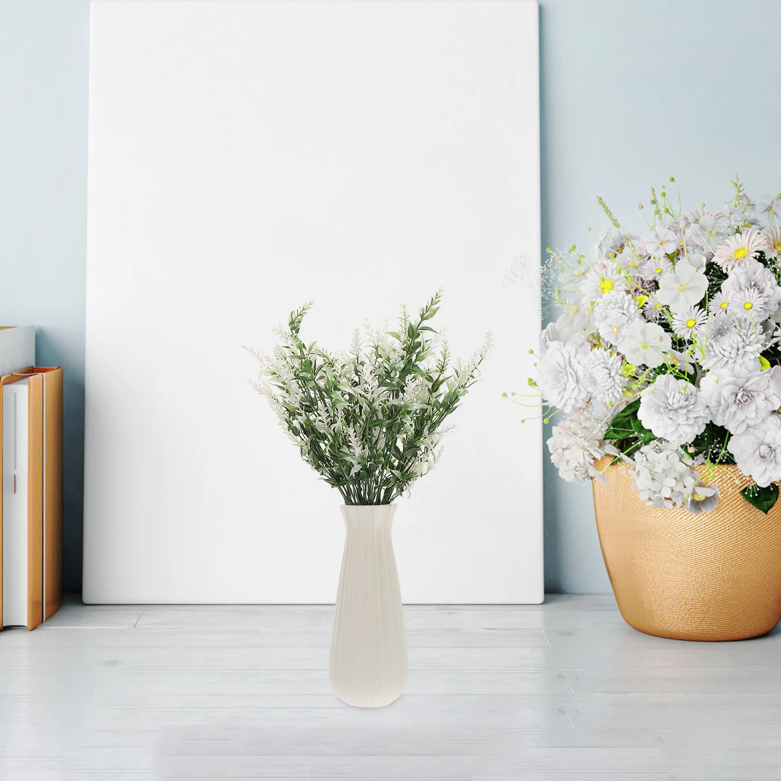 

8pcs Artificial Lavender Flower Arrangements Fake Plants for Home Wedding Simulation Plant Elegant Faux Decoration