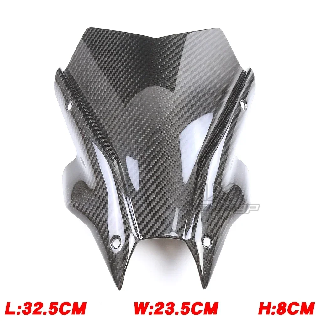 For YAMAHA MT09 FZ09 FZ MT 09 2021 2022 2023 Carbon Fiber Motorcycle Windshield Wind Deflectors Windscreen Fairing MT-09 FZ-09