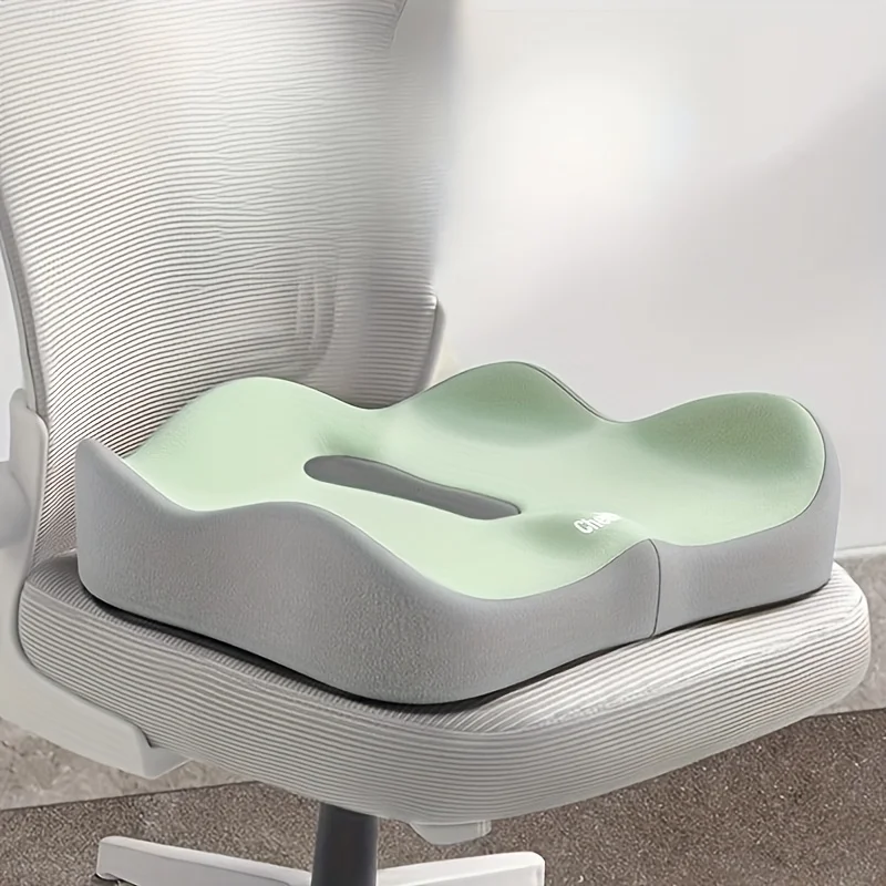 1, ergonomisches Steißbeinkissen aus Memory-Schaum – Unterstützung für Bürostuhl, waschbar, Rollstuhl, Autositz und neigbares Konturendesign