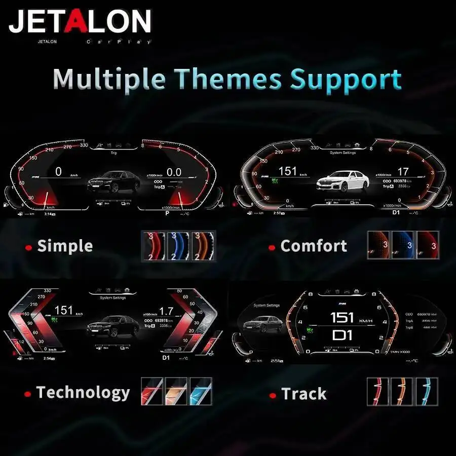 Linux System navi New Virtual Cockpit Cluster LCD Dashboard Panel For BMW 1 Series E87 2006-2011 Digital Speedometer Instrument