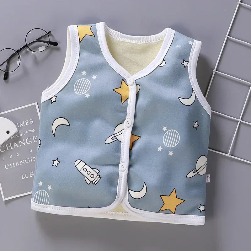 Unisex 6M-6Y Fall Vests Baby Girl Winter Clothes Kids Waistcoats Cardigan Children\'s Clothing Toddler Vest Boy Jacket Corduroy