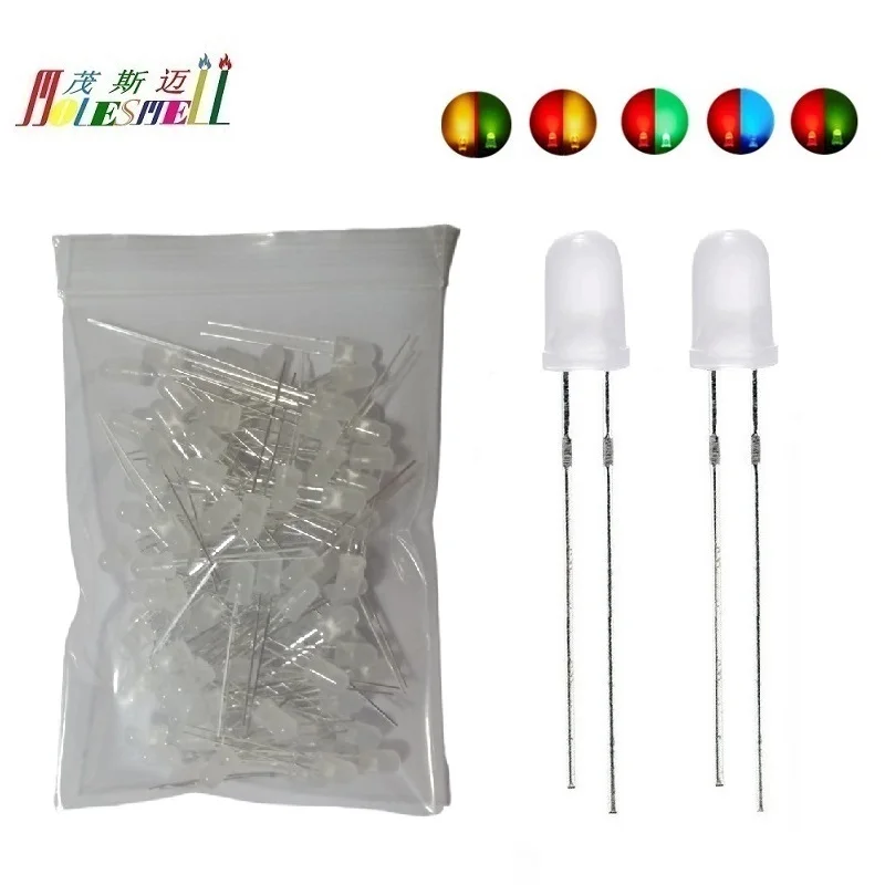 100Pcs 5Mm 2-Pin Le… - image