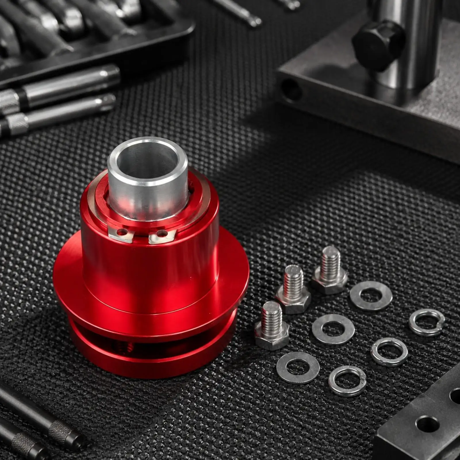 3 Hole Fast Release Steering Wheel Hub Adapter with Mounting Kit for Race Car Cockpit Daily Driver