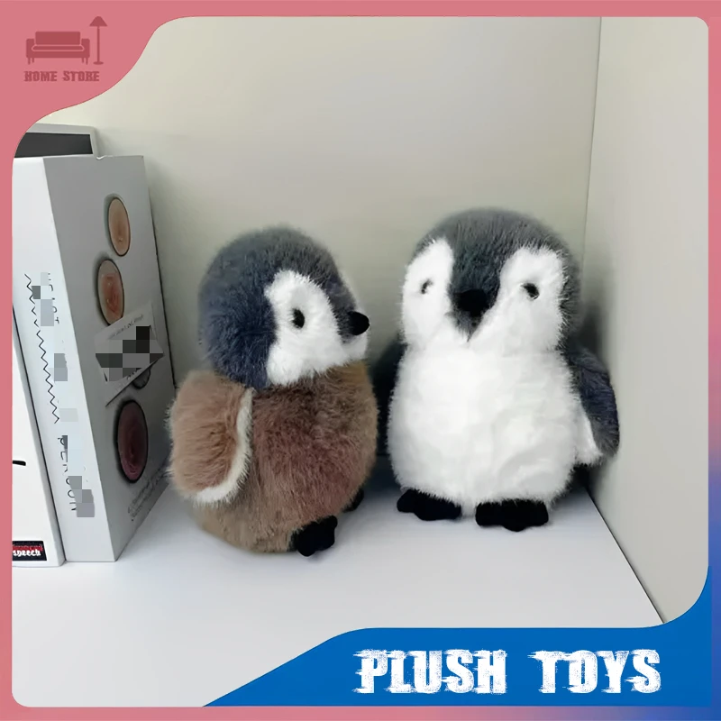 Schattige Pinguïn Knuffels Zacht Knuffeldier Kawaii Kussen Woondecoratie Grijze Pinguïn Sussen Poppen voor Meisjes Verjaardagscadeaus