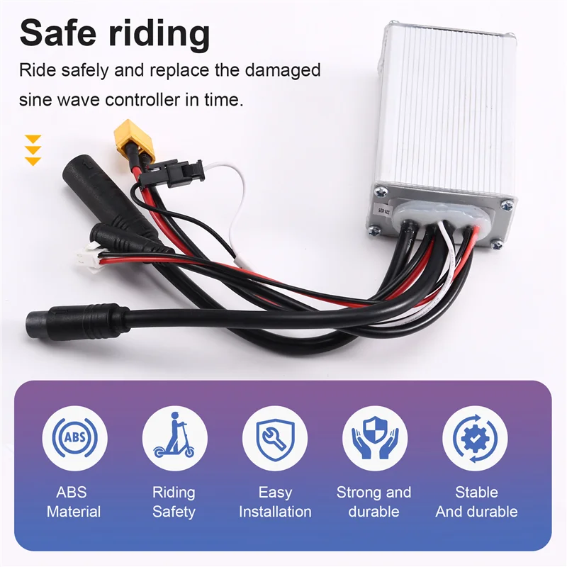 

A79E-48V 350W 14A Brushless Motor Controller Sine Wave For Bafang Protocol Car Electric Bikes Instrument