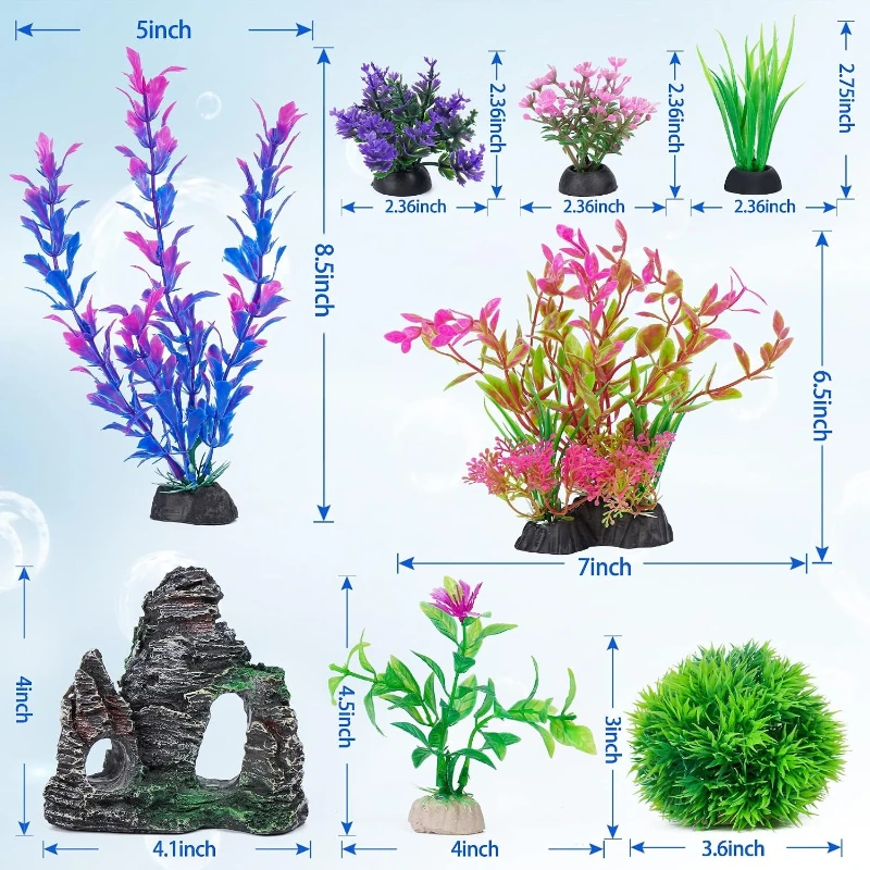 Aquarium Artificial Plants Roc - Planted Aquarium For Goldfish ulasan dan harga