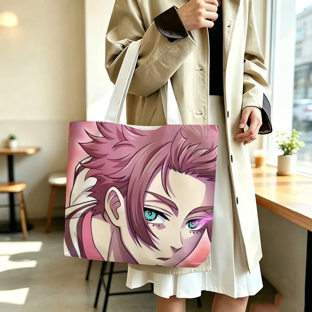 Sae Itoshi Blue Lock Cool Senior Midfielder Style   Printed Canvas Tote Bag Shoulder Bag Commuter Mommy Shopping Bag