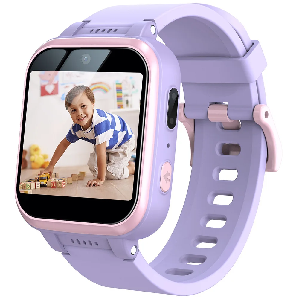 Kinderspellen Telefoonhorloge Y90 Entertainment Muziek Functie Rekenmachine Stappentelling Foto Aangepaste wijzerplaat voor kinderen Verjaardagscadeaus