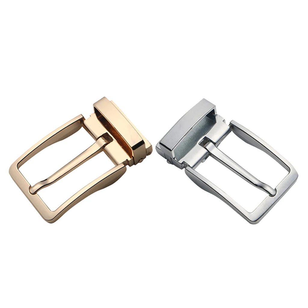 หัวเข็มขัดสี่เหลี่ยมแบบพลิกกลับได้ Mens Single Prong Pin Buckle Replacement