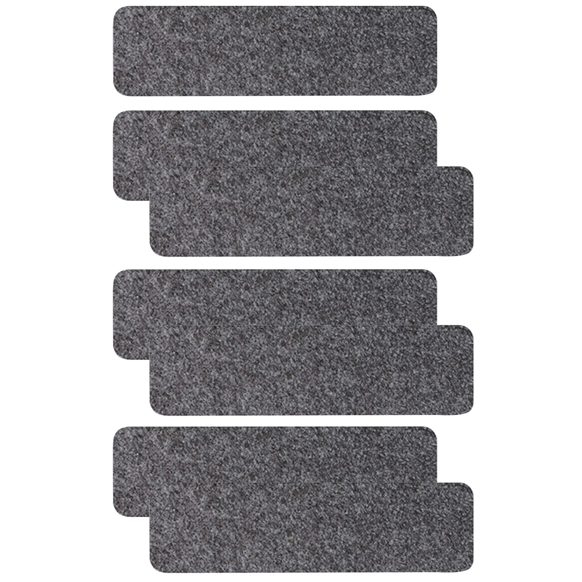 

7 pcs Soft Polyester Stair Treads Self adhesive Anti slip Step Sticker Carpet for Wood Stairs Family Rooms Noise Reduction Easy