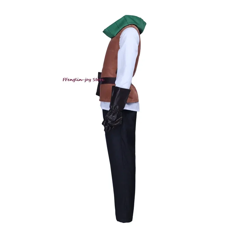 20151123 أنيمي كاريكاتور لذيذ في الزنزانة زي الملابس شعر مستعار موحد تأثيري Chilchuck Tims Hallowe