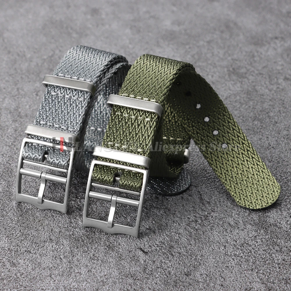20 mm 22 mm Nylon-Uhrenarmband für Omega, Seiko, Armee, Militär, Herren und Damen, geflochtenes Sport-Universalarmband, Ersatz-Uhrenarmband