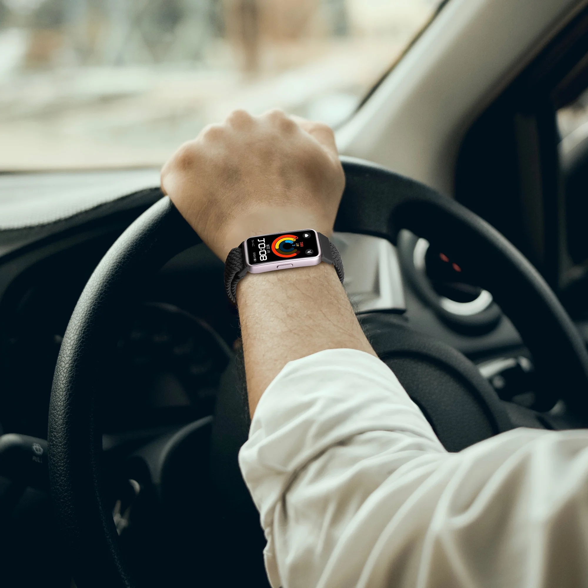 화웨이 밴드 8 9 용 마그네틱 스트랩 액세서리 교체 벨트 탄성 나일론 땋은 팔찌 Correa 화웨이 밴드 9 팔찌