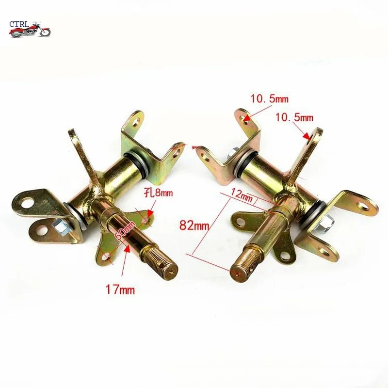 

1Pair/2pcs Steering Strut Knuckle Spindle Fit for Drum Brake of ATV 49cc 50cc 70cc 90cc 110cc Go Kart Buggy UTV Quad Bike Parts