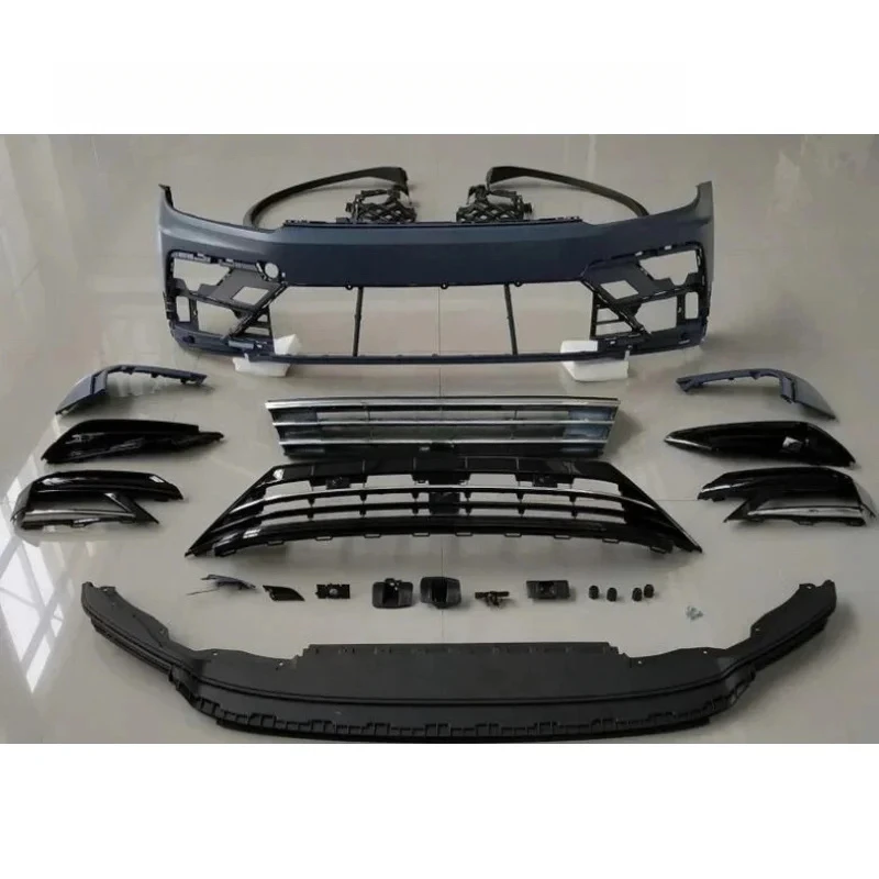 

Upgrade Sporty Body Kit Tiguan 2016 2017 Spoiler Front Rear Bumper Diffuser Exhausts Access