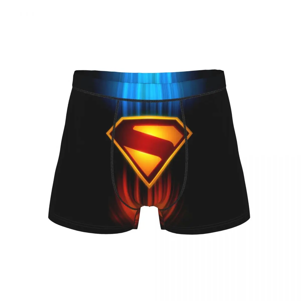 

Supermans Logo Men Long Underwear Boxer Briefs Shorts Panties Humor Polyester Underpants for Male S-XXL