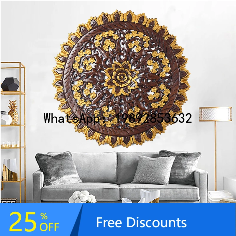 

Solid Wood Wall Hanging Creative Wall Decoration Carved Wall Art Entrance Hallway Painting Hanging Piece