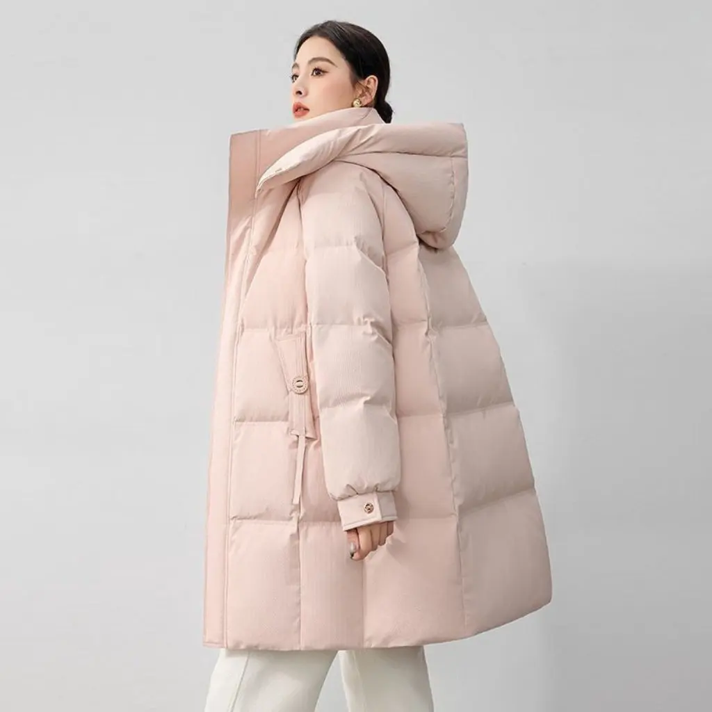 

Women's Loose A-Line Cotton Jacket Winter Thick Warm Medium-Length Stylish New College Style Outerwear