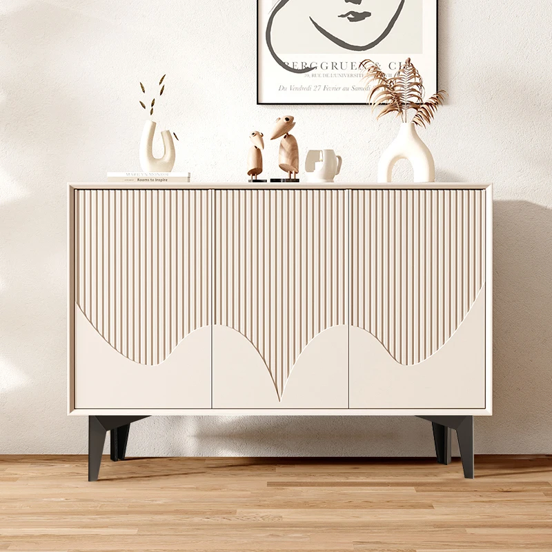 Armario de almacenamiento de Mdf Para sala de estar, organizador moderno de color blanco, Muebles de acento nórdico Para El Hogar, Muebles Para El