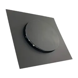 15x15cm Black Drains Foot Floor Drain Bathroom Shower Waste Grates Strainer Push Down Pop Up Shower Bathroom Drain Cover Plug
